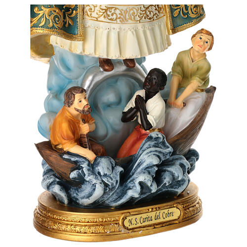 Estatua Virgen de la Caridad del Cobre resina pintada 40 cm 4