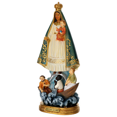 Estatua Virgen de la Caridad del Cobre resina pintada 40 cm 5