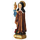 Santa Clara figura resina pintada 12 cm s3