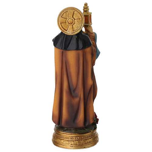 Saint Clare statue in painted resin 12 cm 4
