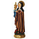 Statue of Saint Claire with monstrance, painted resin, 8 in s3