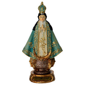 Virgen de San Juan de los Lagos resina pintada 12 cm