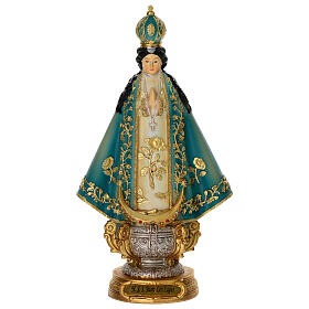 Madonna San Juan de los Lagos resina dipinta 20 cm