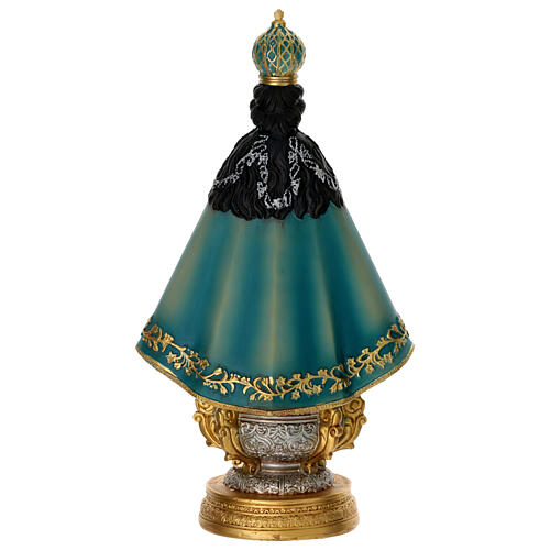 Madonna San Juan de los Lagos resina dipinta 20 cm 4