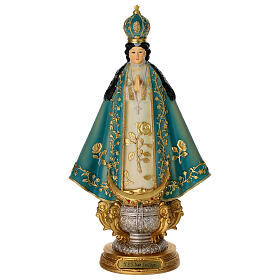 Unsere Liebe Frau von San Juan de los Lagos – bemalte Resin-Statue, 30 cm