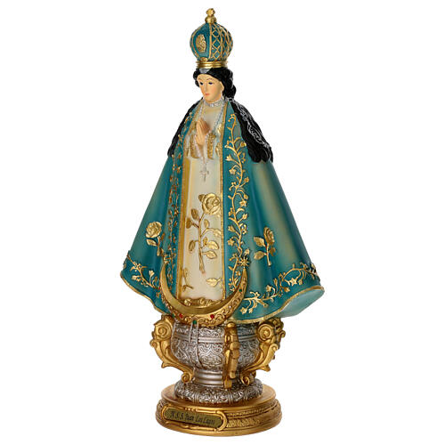 Unsere Liebe Frau von San Juan de los Lagos – bemalte Resin-Statue, 30 cm 2