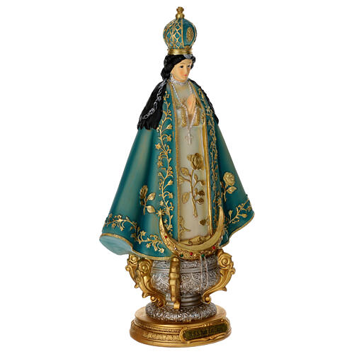 Nuestra Señora de San Juan de los Lagos 30 cm resina pintada 3