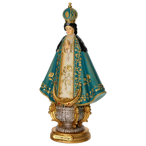 Unsere Liebe Frau von San Juan de los Lagos – bemalte Resin-Statue, 40 cm 3