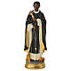 Statue of St. Martin de Porres, painted resin, 8 in s1