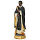 Statue of St. Martin de Porres, painted resin, 8 in s3