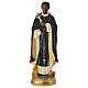 Statua San Martino de Porres resina dipinta 20 cm s1