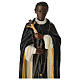 Statua San Martino de Porres resina dipinta 20 cm s2