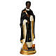 San Martino de Porres statua resina dipinta 30 cm s3