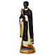 San Martino de Porres statua resina dipinta 30 cm s5