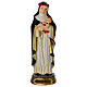 Estátua Santa Rosa de Lima resina pintada 20 cm s1