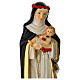 Estátua Santa Rosa de Lima resina pintada 20 cm s2