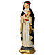 Estátua Santa Rosa de Lima resina pintada 20 cm s5