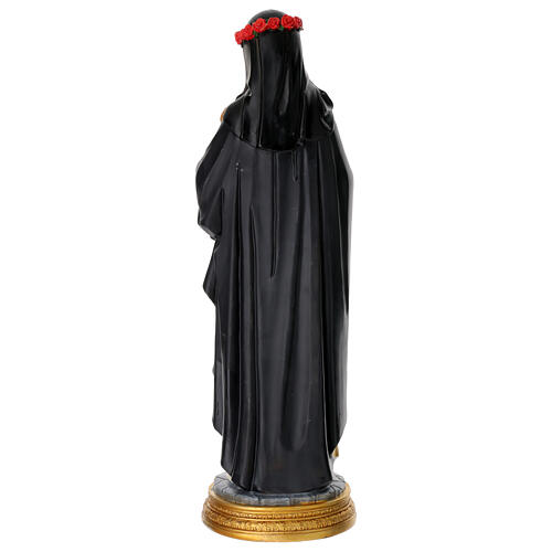 Heilige Rosa von Lima – handbemalte Resin-Statue, 40 cm 6