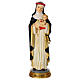 Saint Rose of Lima hand painted 40 cm resin s1