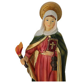 Statue of Saint Martha, painted resin, 8 in