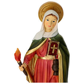 Heilige Marta von Bethanien – Statue aus bemaltem Resin, 30 cm