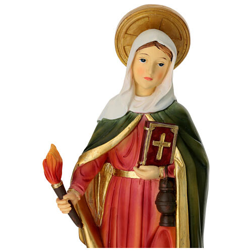 Heilige Marta von Bethanien – Statue aus bemaltem Resin, 30 cm 2