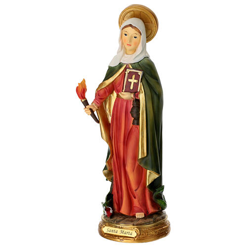 Figura Święta Marta z Betanii, żywica malowana, 30 cm 3