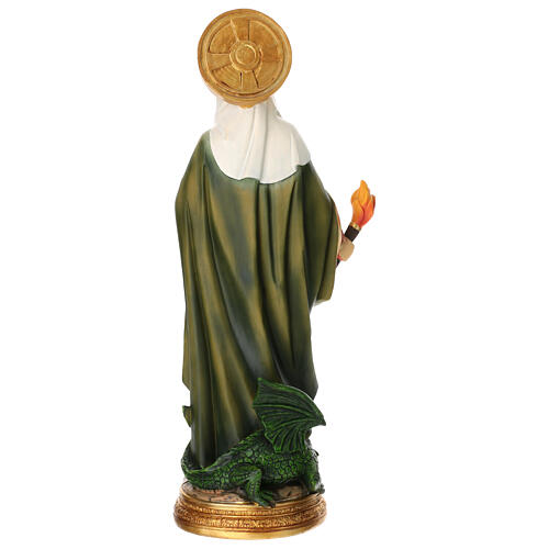 Saint Martha of Bethany, hand-painted resin statue, 16 in 6