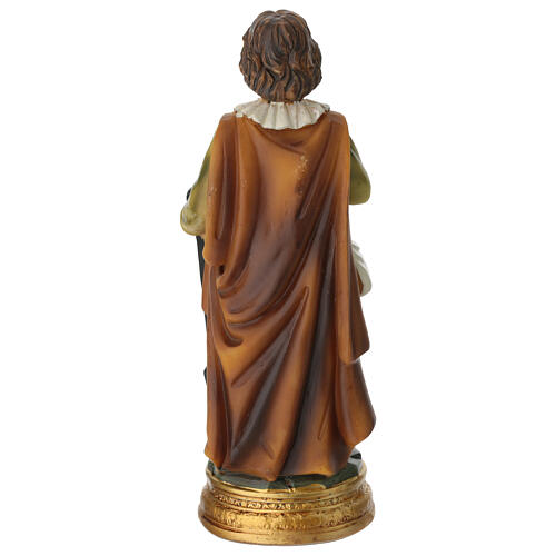 St. Isidore the Laborer, 5 in, painted resin statue 4