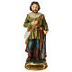 Santo Isidoro, o Lavrador, 12 cm figura resina pintada s1