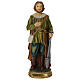 Statua Sant'Isidoro agricoltore resina dipinta 20 cm s1