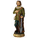 Statua Sant'Isidoro agricoltore resina dipinta 20 cm s2