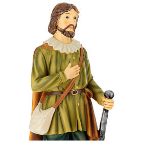 Sant'Isidoro agricoltore statua resina 40 cm dipinta a mano