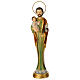 Heiliger Josef mit Kind und Lilie – stilisierte Resin-Statue, 30 cm s1