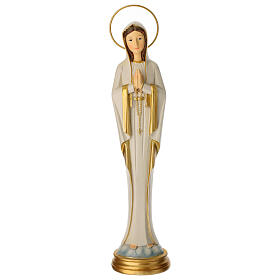 Madonna di Fatima statua stilizzata 30 cm resina dipinta