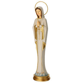 Madonna di Fatima statua stilizzata 30 cm resina dipinta