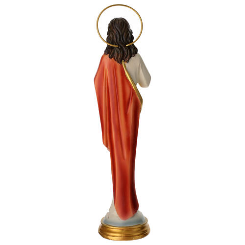 Estatua Sagrado Corazón de Jesús estilizada 30 cm resina 5