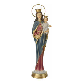 Maria Ausiliatrice statua resina stilizzata 30 cm