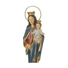 Maria Ausiliatrice statua resina stilizzata 30 cm