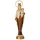 Our Lady of Carmine statue stylized 30 cm painted resin s1