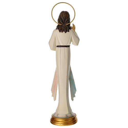 Gesù Misericordioso statua resina dipinta 30 cm stilizzato 5