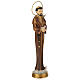 Stilisierte Statue des Heiligen Franziskus von Assisi 30 cm aus bemalter Harz s4
