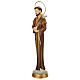 Stylised statue of St. Francis, painted resin, 12 in s3