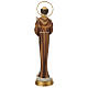 Statua San Francesco d'Assisi stilizzata resina dipinta 30 cm s5