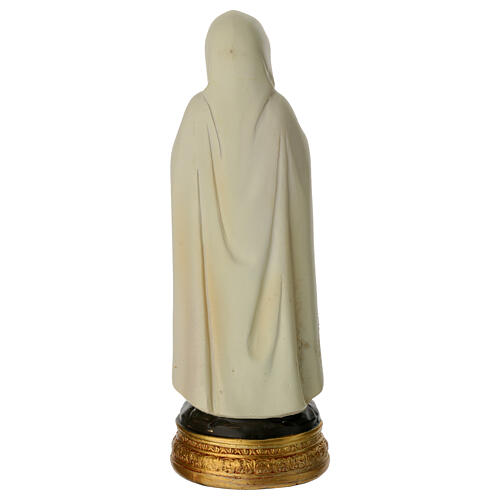 Maria Rosa Mystica – bemalte Resin-Statue, 12 cm 4
