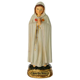 Statua Maria Rosa Mistica 12 cm resina dipinta