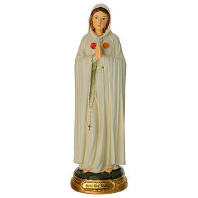 Statue of Our Lady, Rosa Mystica, painted resin, 12 in