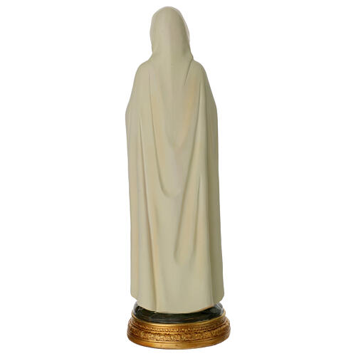 Statue of Our Lady, Rosa Mystica, painted resin, 12 in 4