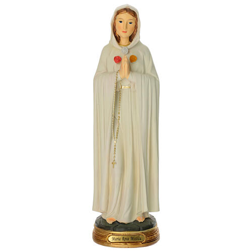Maria Rosa Mística 40 cm figura resina pintada à mão 1