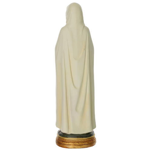 Maria Rosa Mística 40 cm figura resina pintada à mão 4